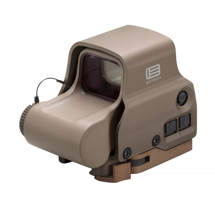 Rifle and Pistol Optics Collection Photo - is Eotech EXPS3 Holographic Weapon Sight in tan with 68 MOA ring and dual 1 MOA red dot reticle