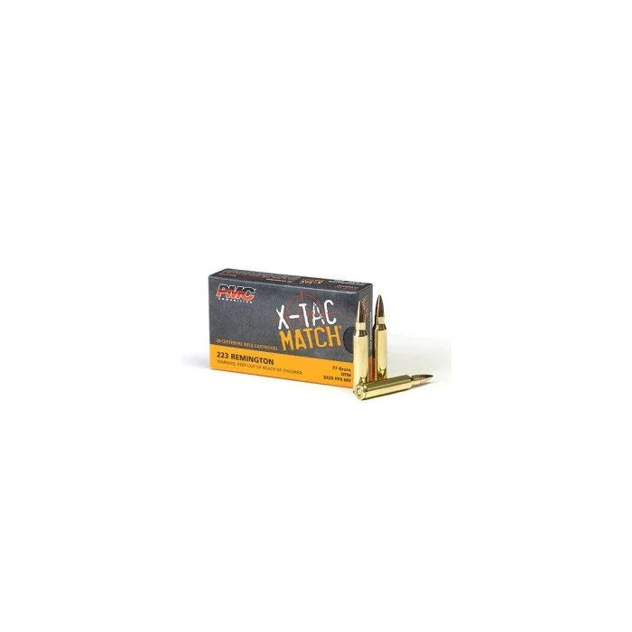 PMC X-TAC Match .223 Remington Rifle Ammo - 77 Grain | OTM |