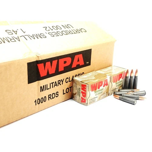 Wolf Steel Case 7.62X39mm Rifle Ammo- 124 Grain | HP | 1000rd Case