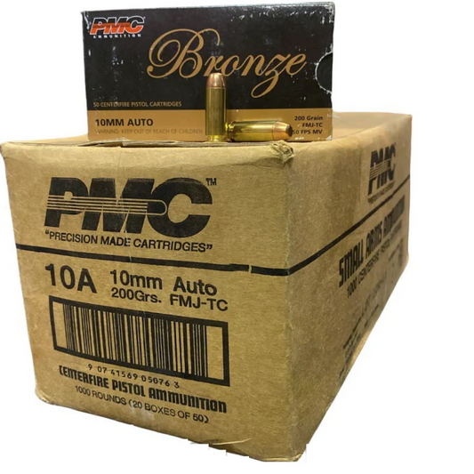 PMC Bronze 10mm Handgun Ammo - 200 Grain | FMJ-TC