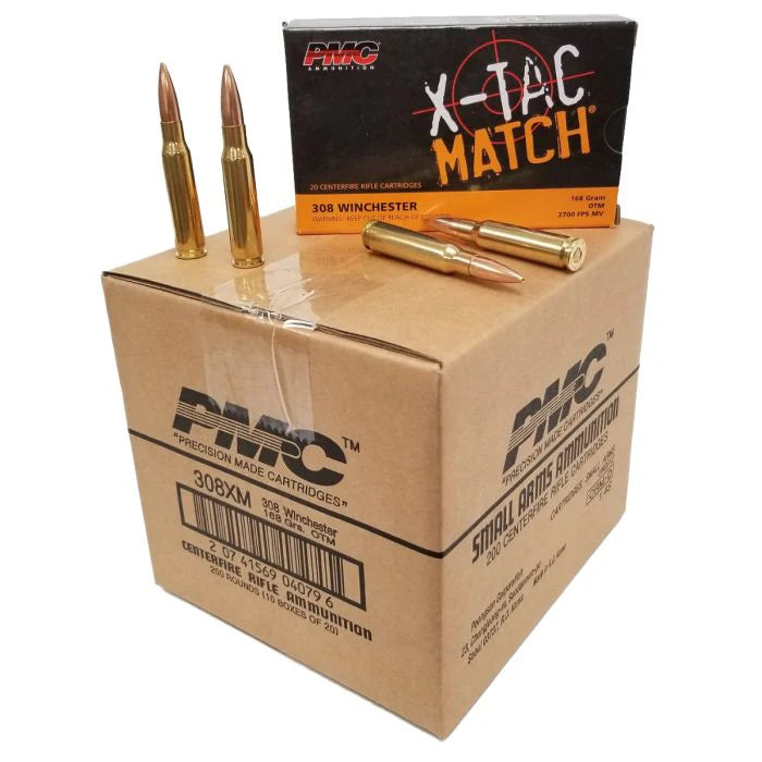 PMC X-TAC Match .308 Winchester Rifle Ammo - 168 Grain | OTM