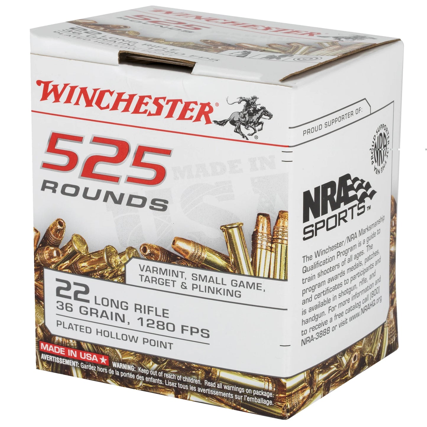 Win Usa 22lr 36gr Cphp 525/5250