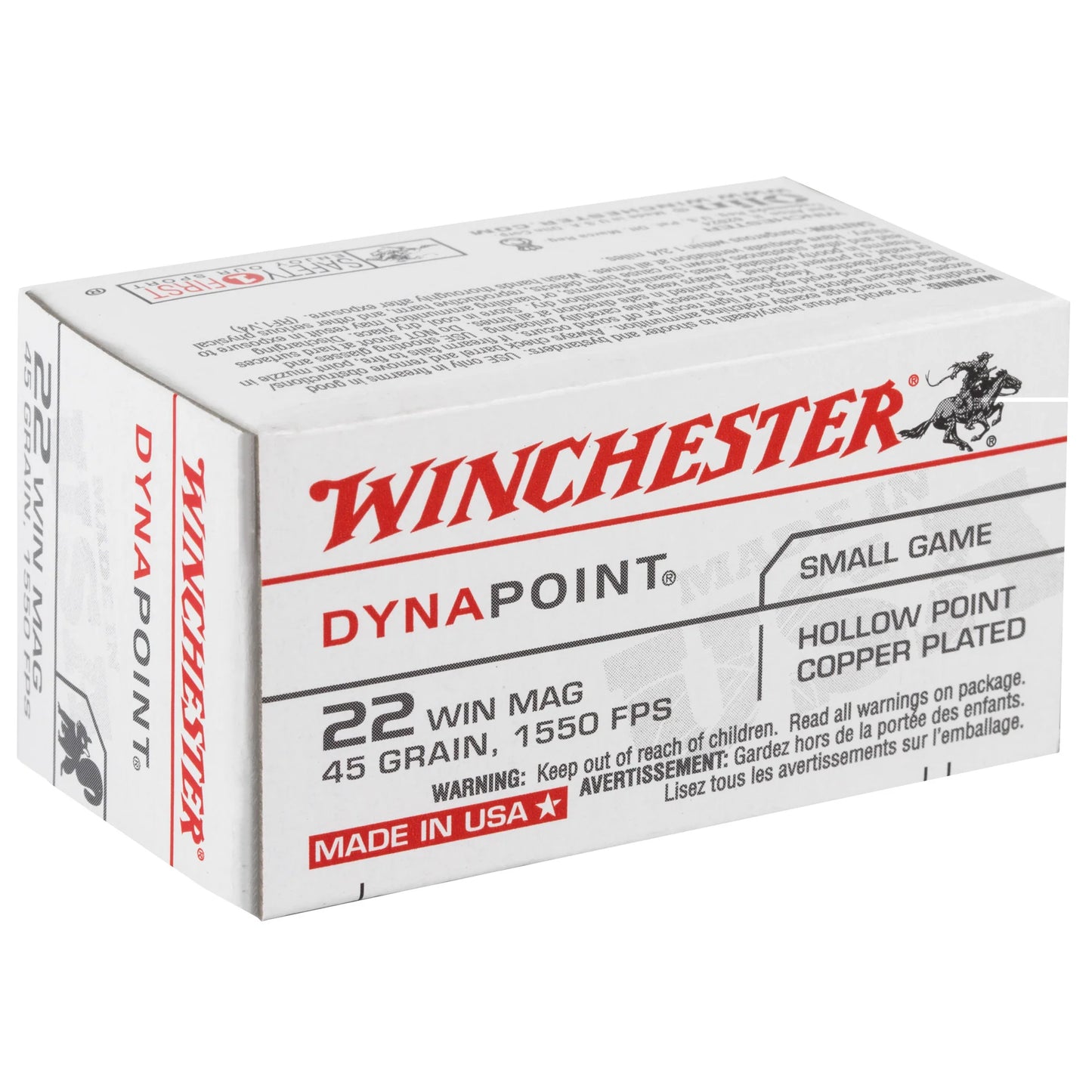 Win Usa 22 Wmr 45gr Dynapnt 50/2000