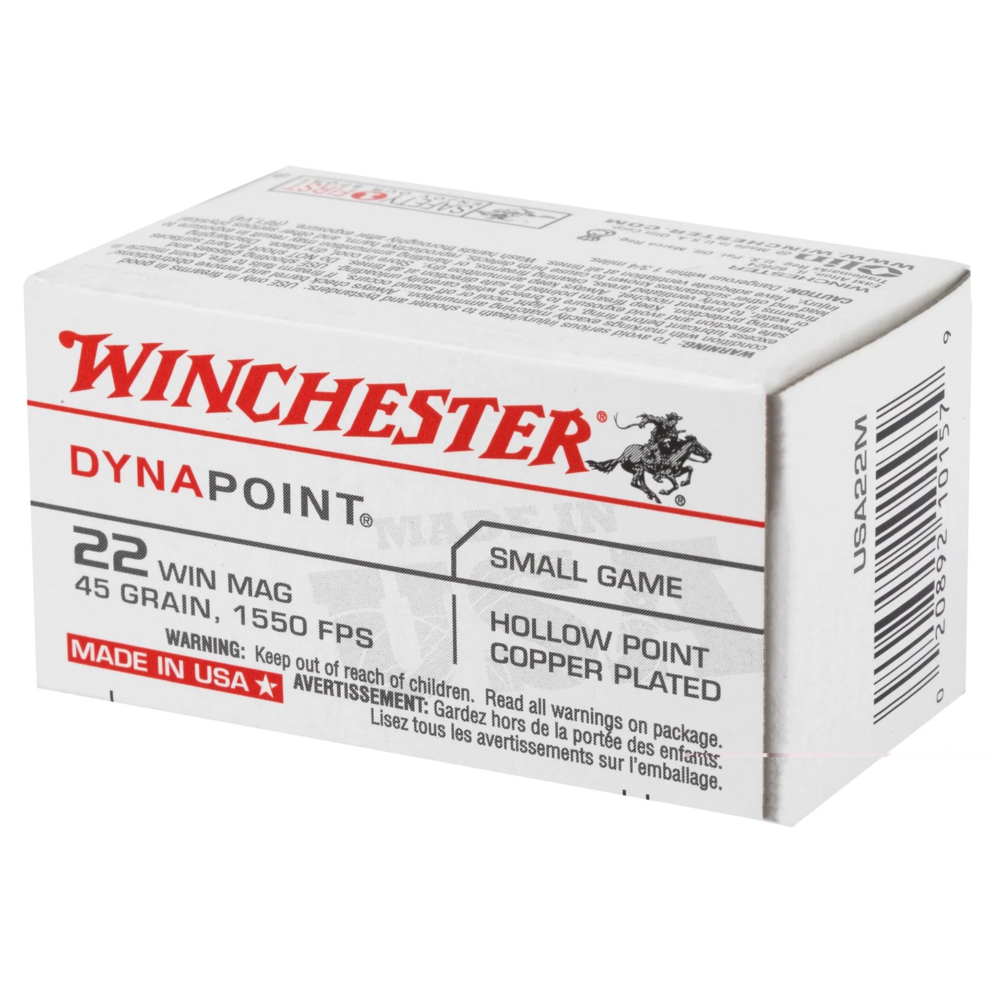 Win Usa 22 Wmr 45gr Dynapnt 50/2000