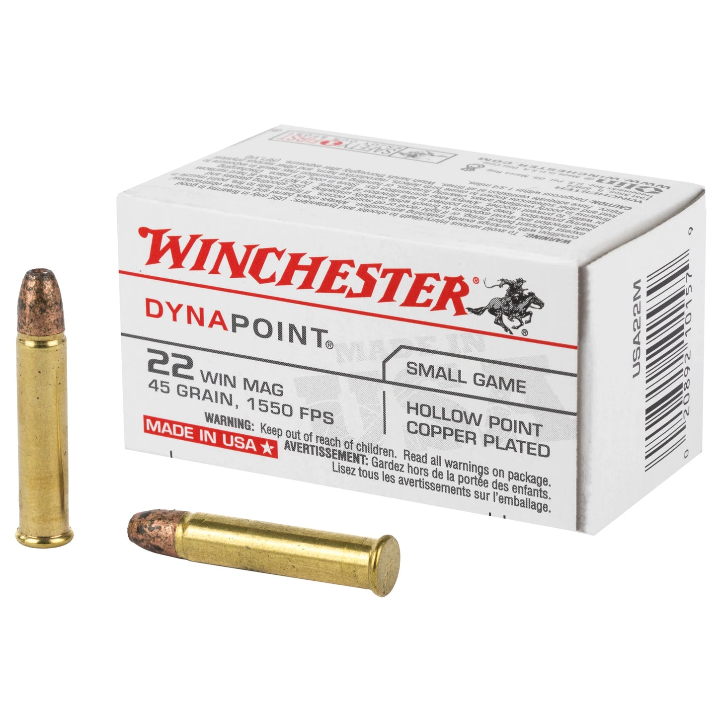 Win Usa 22 Wmr 45gr Dynapnt 50/2000