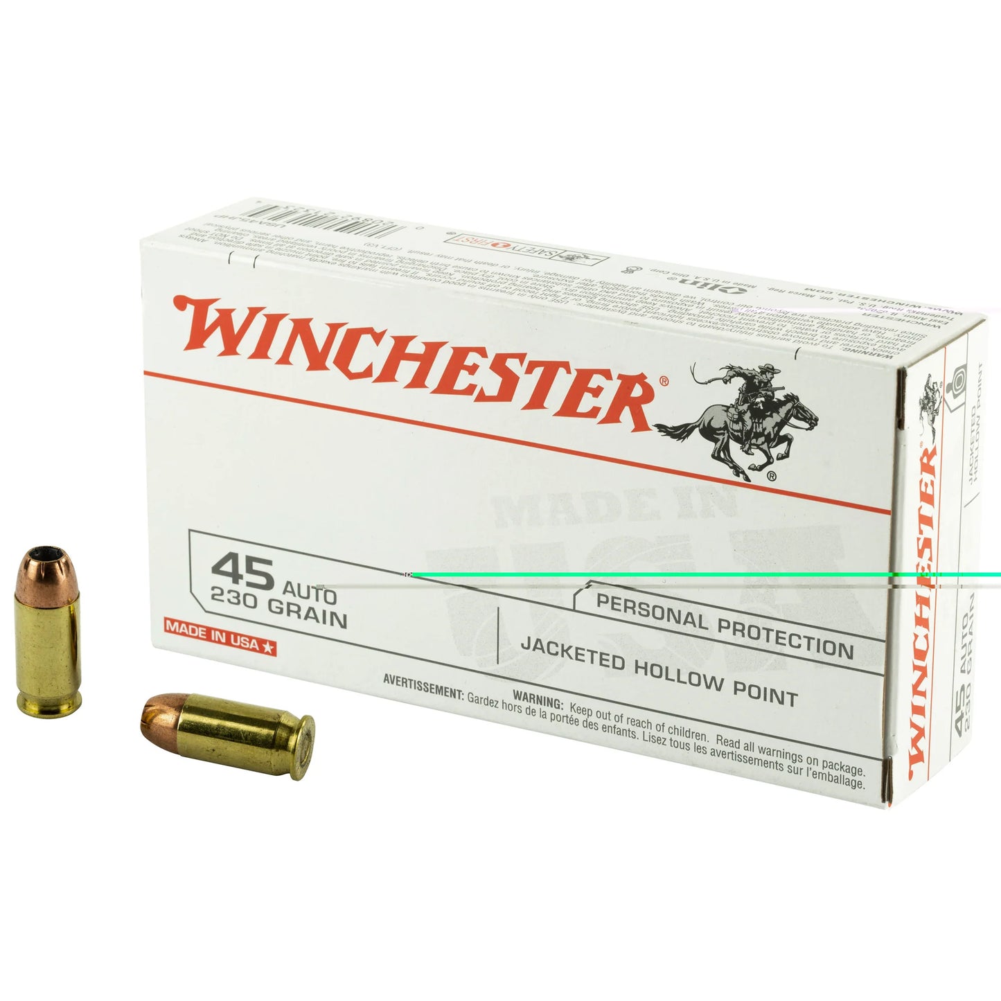 Win Usa 45acp 230gr Jhp 50/500