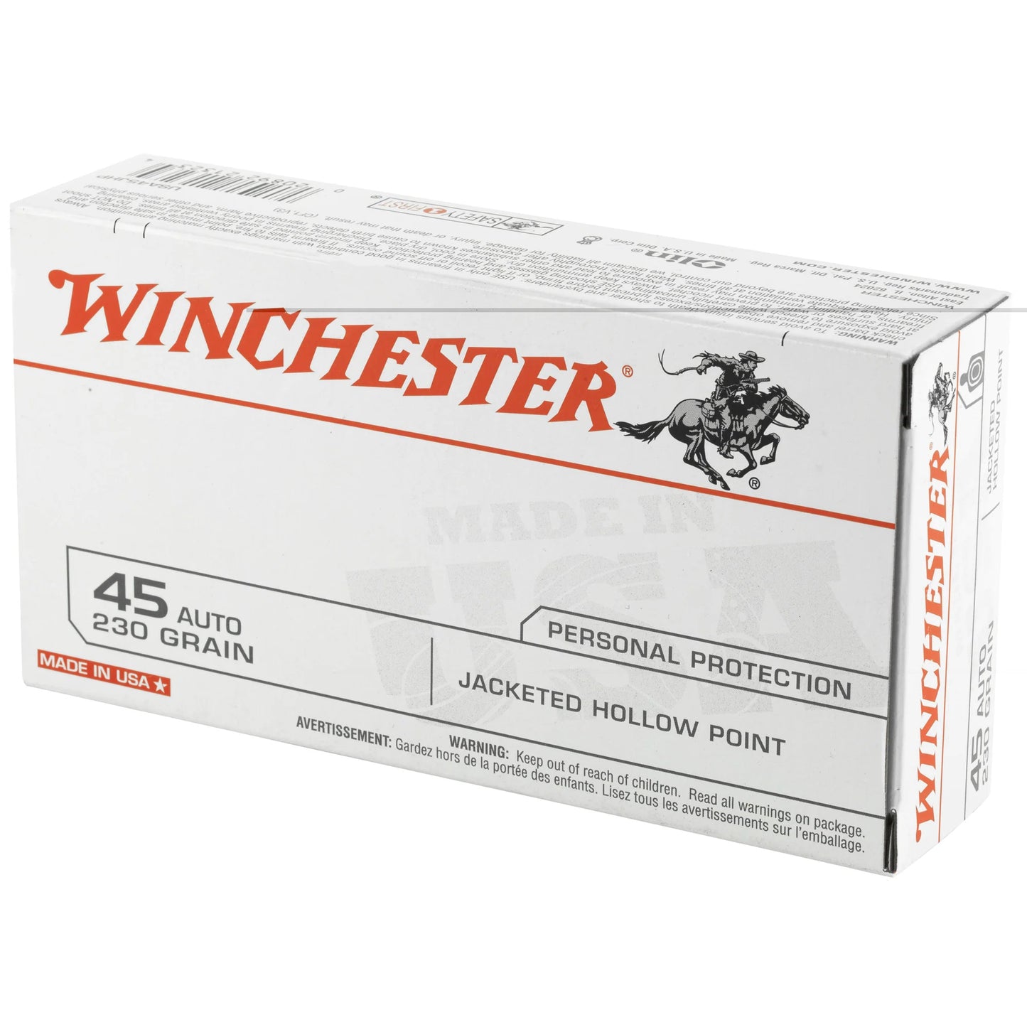 Win Usa 45acp 230gr Jhp 50/500