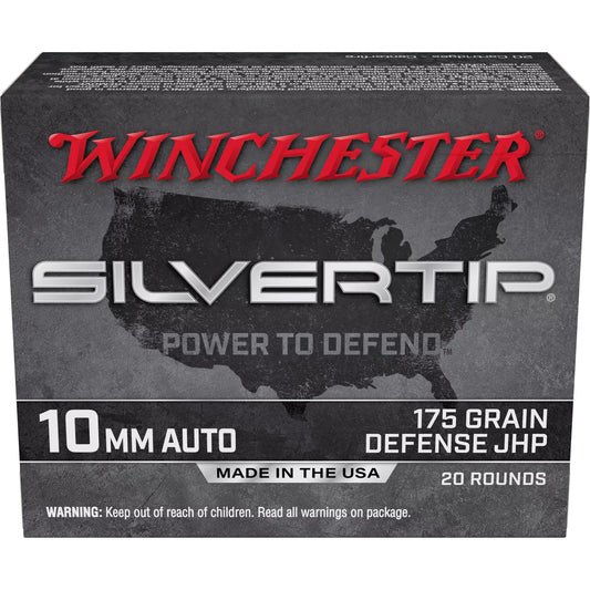 Win Silvertip 10mm Auto 175gr Jhp (20 Round Box)