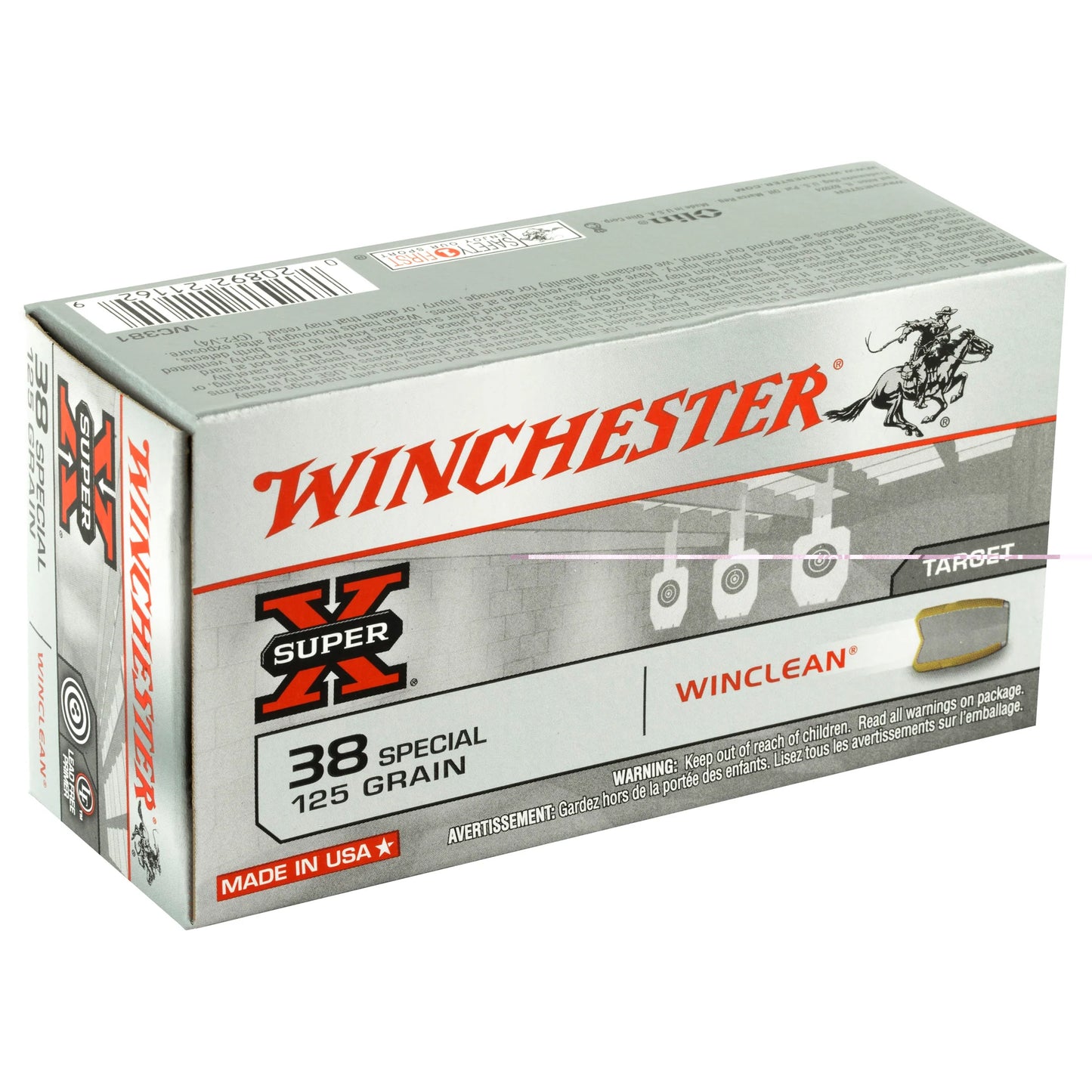 Win Sprx Winclean 38spl 125gr 50/500