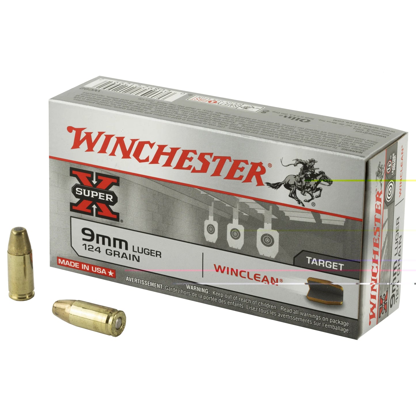 Win Sprx Winclean 9mm 124gr 50/500