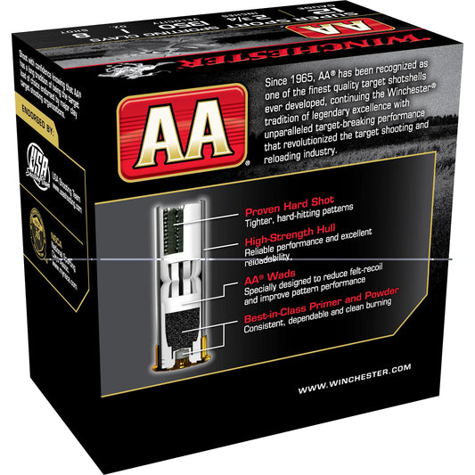 Winchester Ammunition, AA Supersport Sporting Clay, 12 Gauge 2.75", #8, 1 oz, 3 1/2 Dram  (25 Round Box)