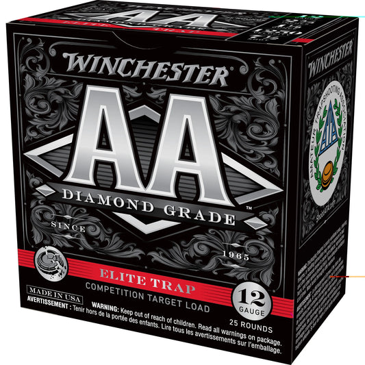 Winchester Ammunition, AA Diamond Grade, 12 Gauge 2.75", #7.5, 1 1/8 oz, Shotshell  (25 Round Box)