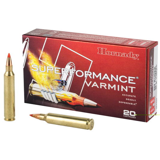 Hornady, Superformance Varmint, 204 Ruger, 40 Grain, V-Max, (20 Round Box)