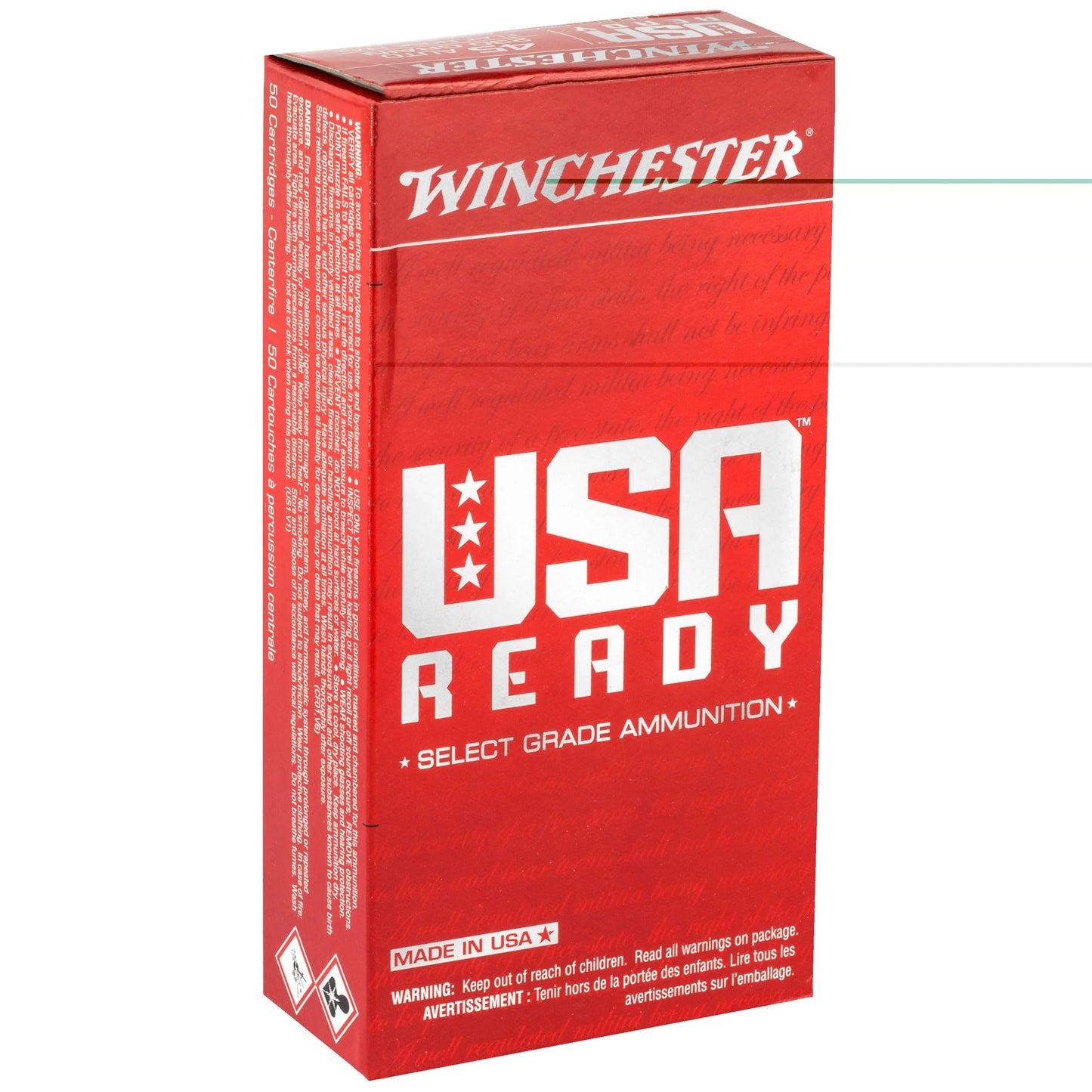 Win Usa Rdy 45acp 230gr Fmj 50/500