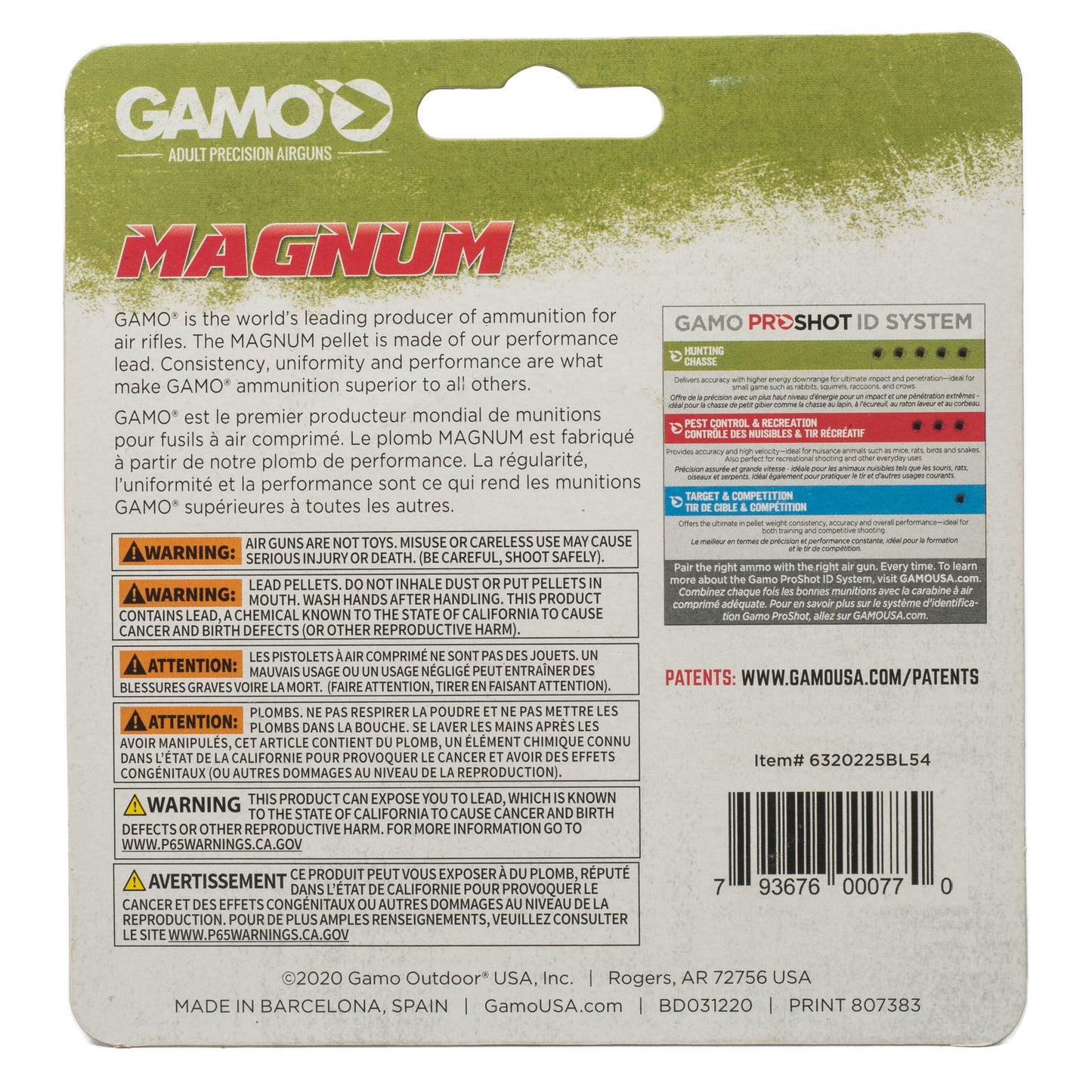 GAMO MAGNUM SP DBL RING .22 250CT