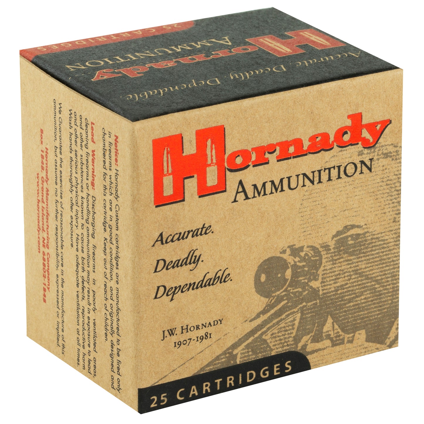 Hornady, Custom, 218 Bee, 45 Grain, Hollow Point  (25 Round Box)