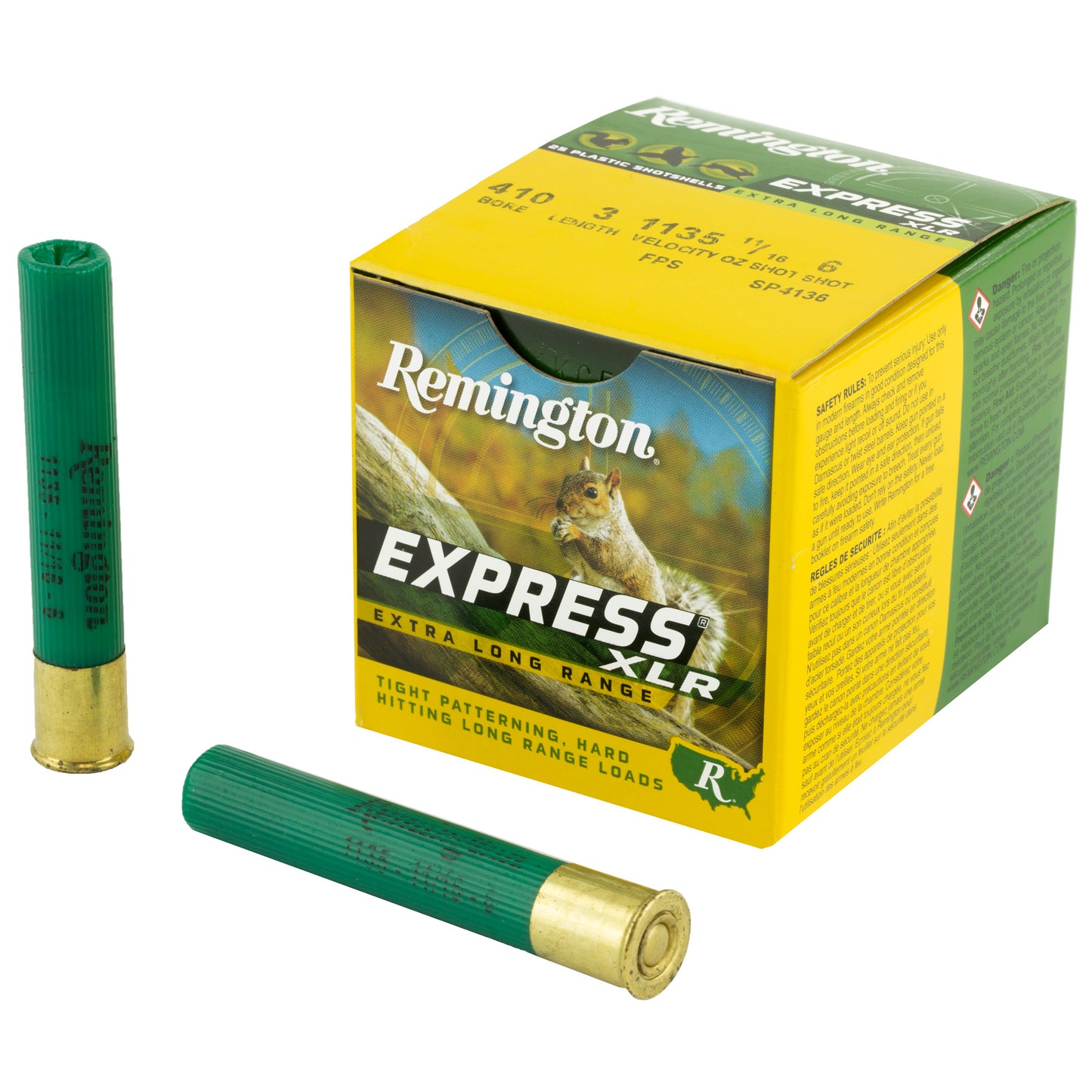 Remington, Express Long Range, 410 Gauge, 3", #6 Max Dram, 0.6875 oz., Lead  (25 Round Box)