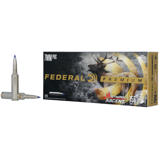 Federal, Premium, Terminal Ascent, 7MM PRC, 155 Grains, Terminal Ascent Bonded, (20 Round Box)