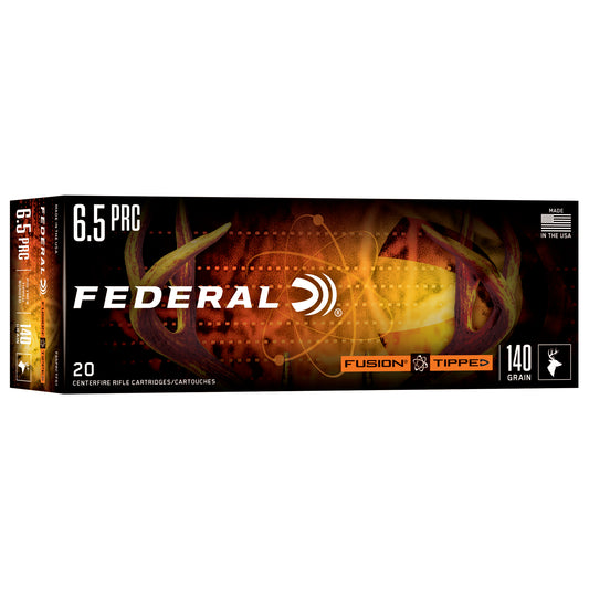 Federal, Fusion, 6.5 PRC, 140 Grain, Fusion Polymer Tip, 20 Round Box