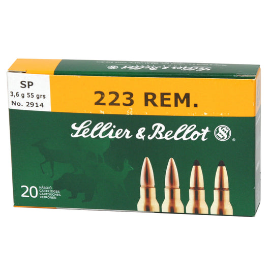 S&B 223REM 55GR SP 20/1000