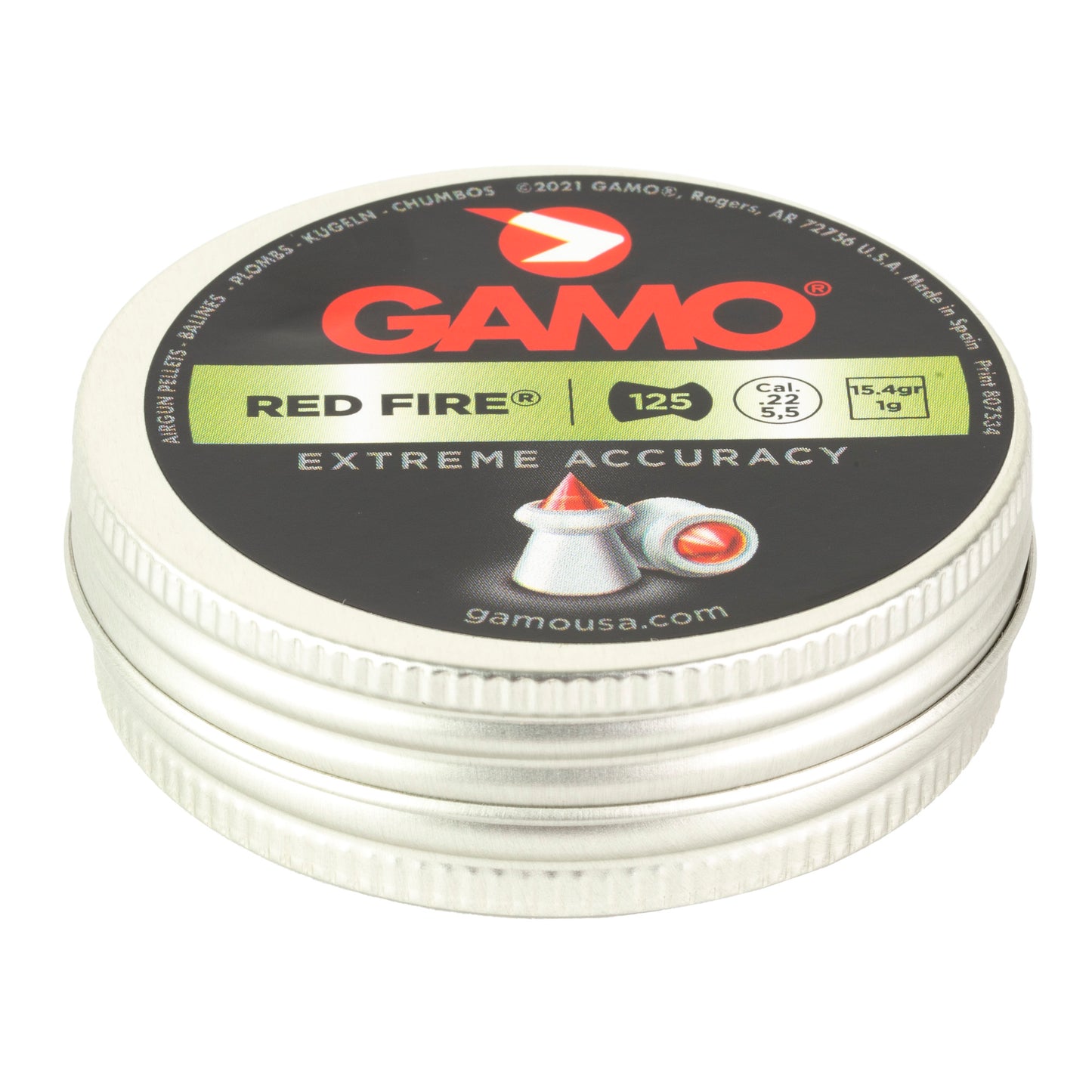 GAMO RED FIRE .22 PELLETS 125CT