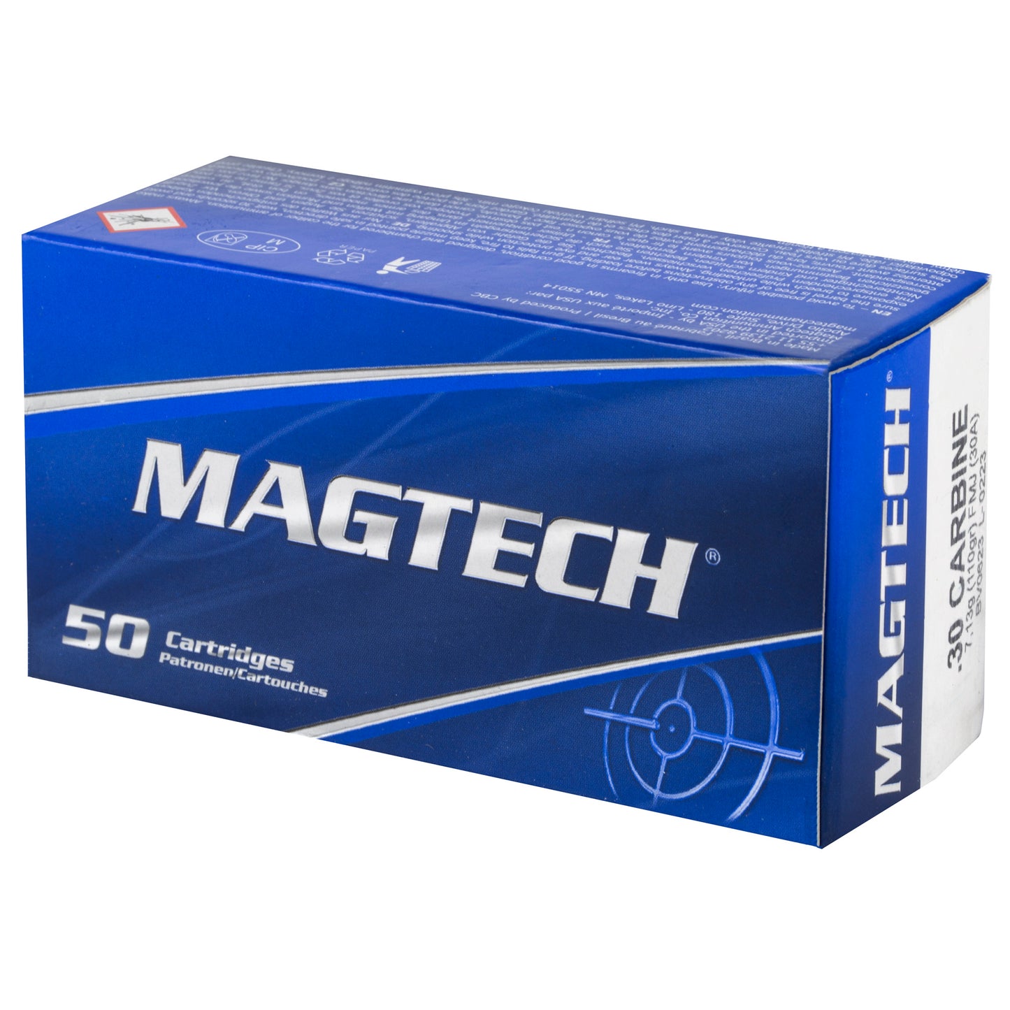 Magtech, Sport Shooting, 30 Carbine, 110 Grain, Full Metal Case  (50 Round Box)