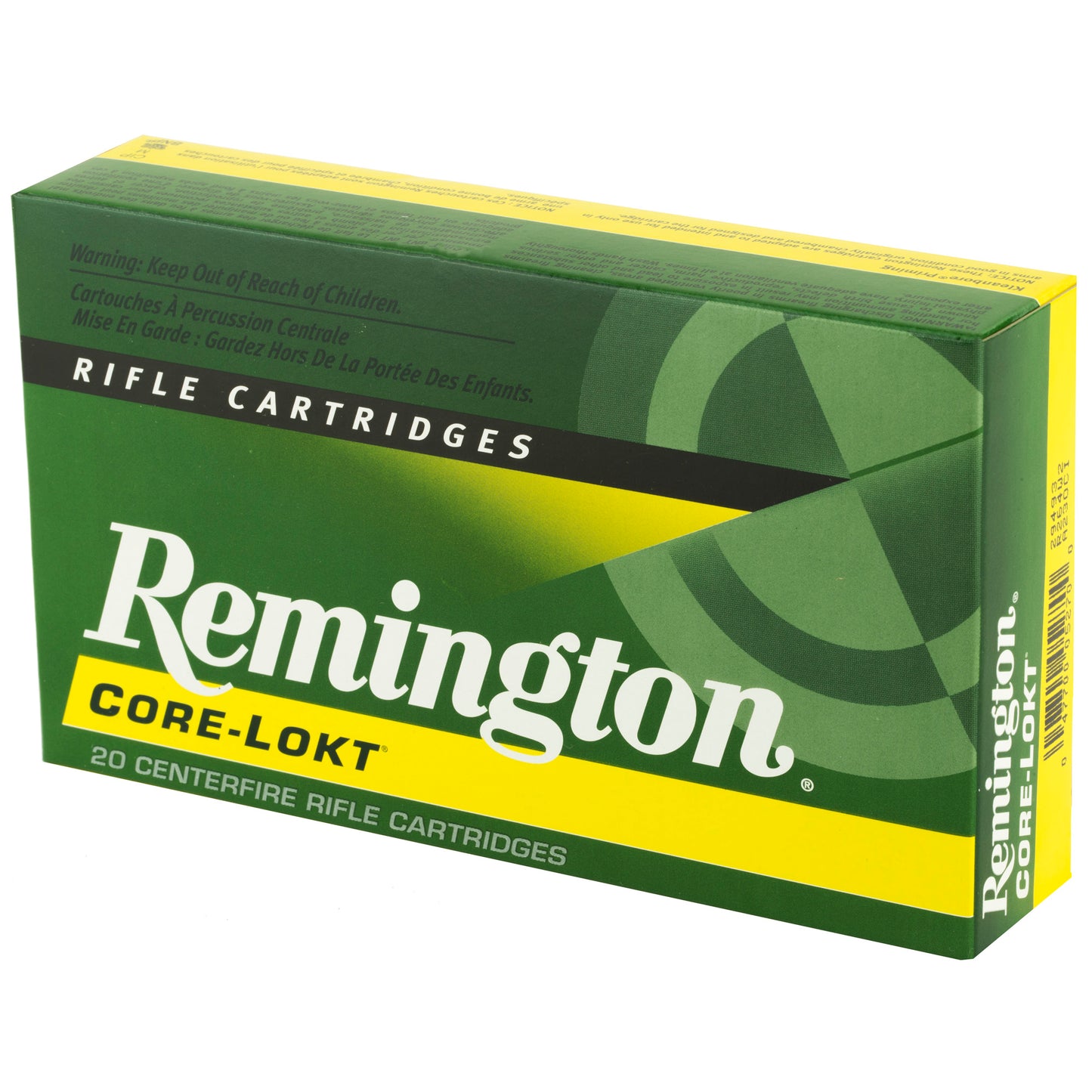 Remington, Core Lokt, 264 Winchester, 140 Grain, Pointed Soft Point, 20 Round Box