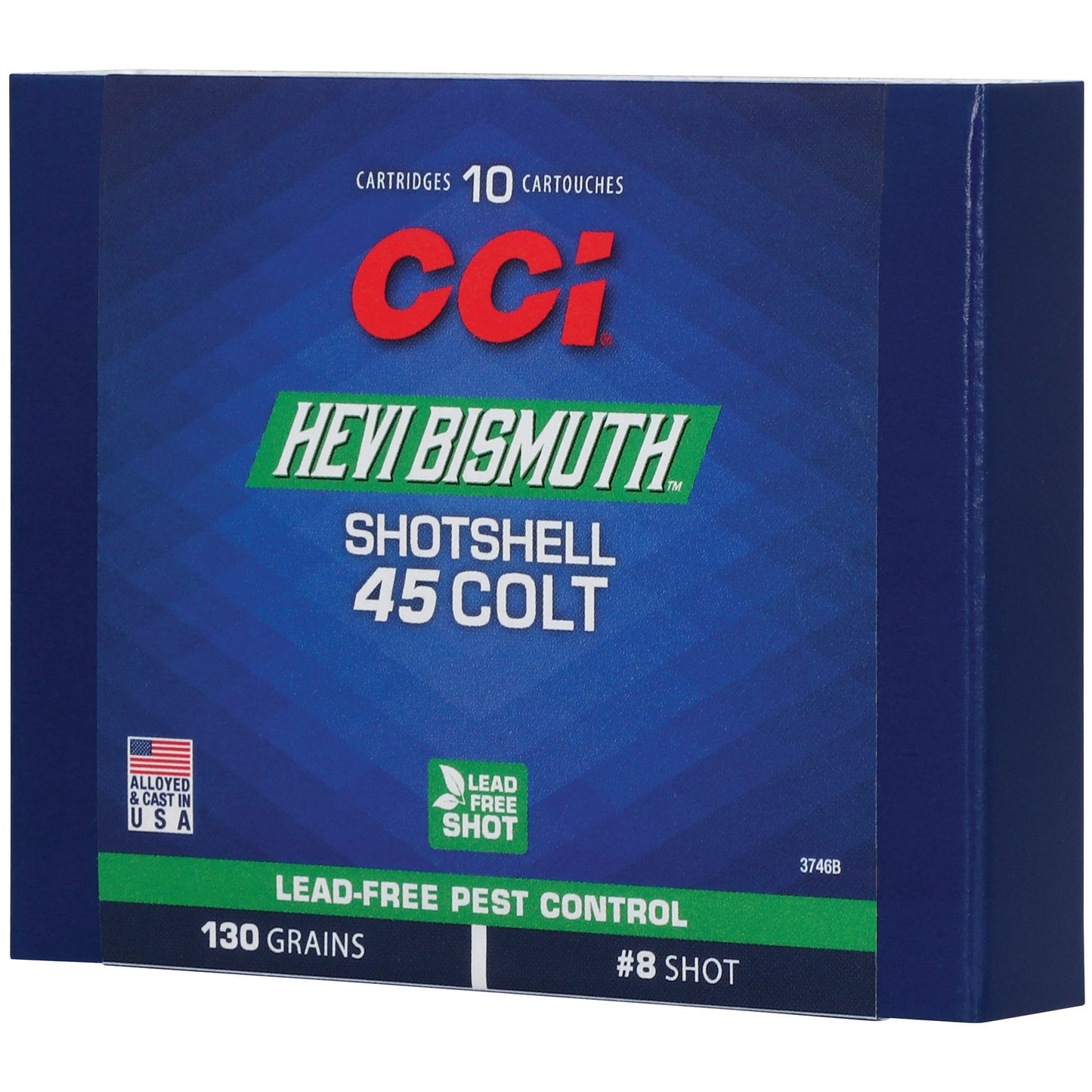 CCI Ammunition, Hevi-Bismuth, 45 Long Colt, #8 Bismuth Shot, (10 Round Box)