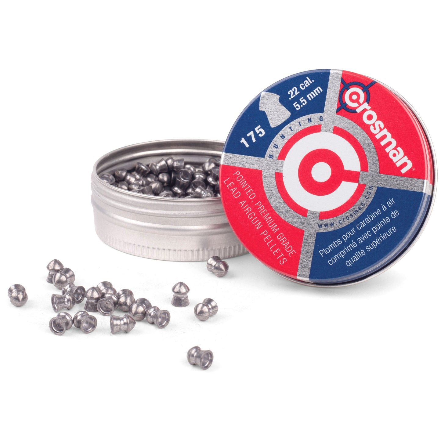 CROSMAN .22 POINTED PELLETS 175/TIN