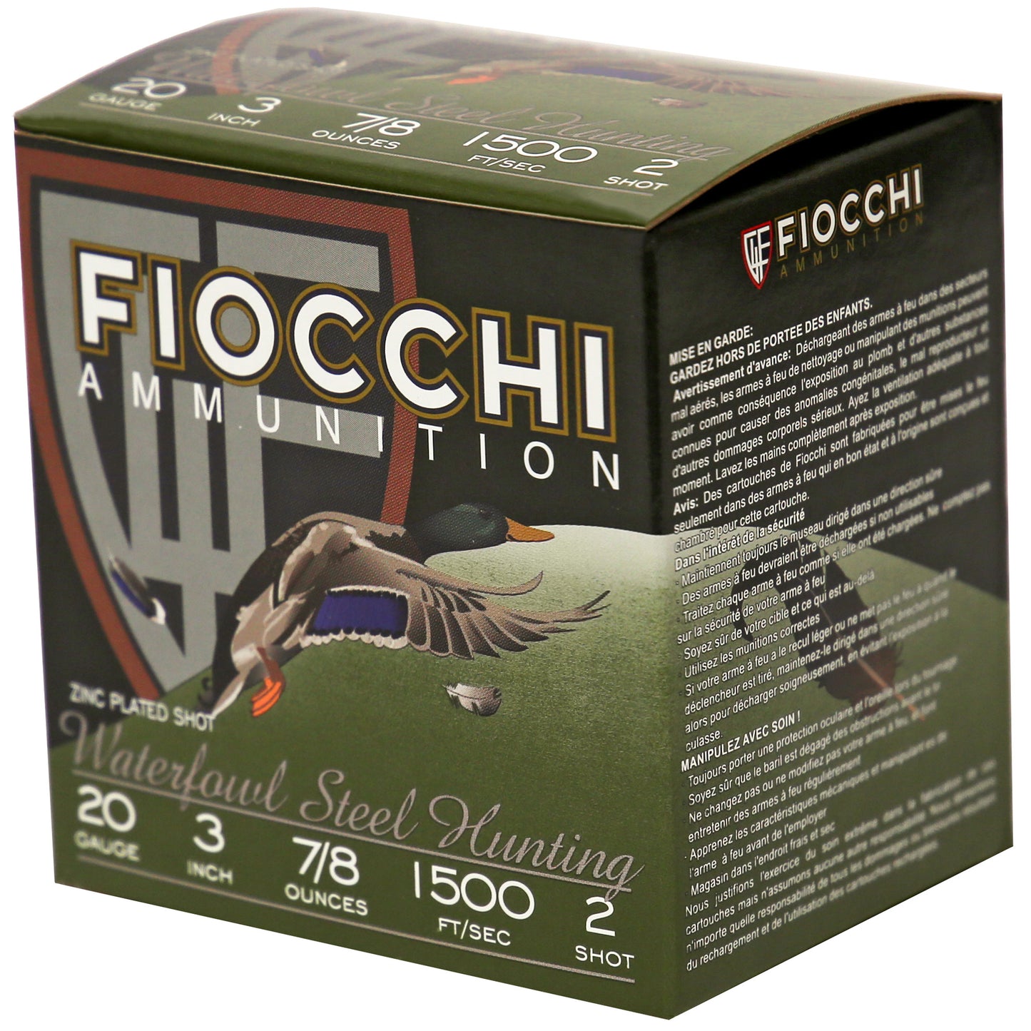 FIOCCHI 20GA #2 FLYWAY STEEL 25/250