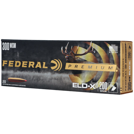 Federal, Federal Premium, Extremely Low Drag eXpanding, 300 Winchester Short Magnum, 200 Grain, Polymer Tip, 20 Round Box