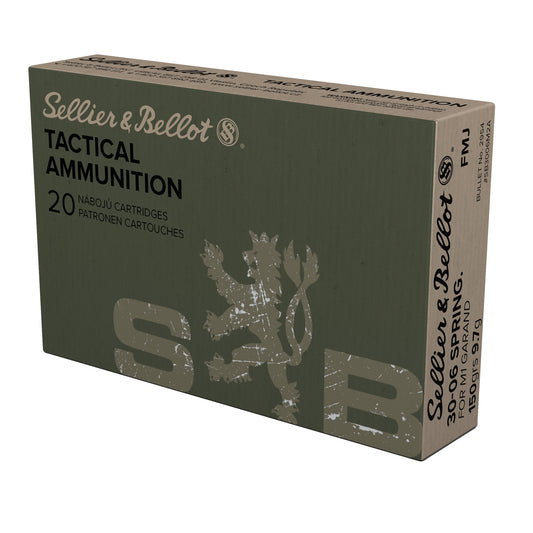 Sellier &amp; Bellot, Rifle, 30-06 Springfield, 150Gr, Full Metal Jacket, 20 Round Box