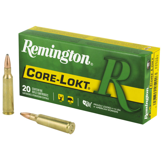 Remington, Core Lokt, 250 Savage, 100 Grain, Pointed Soft Point  (20 Round Box)