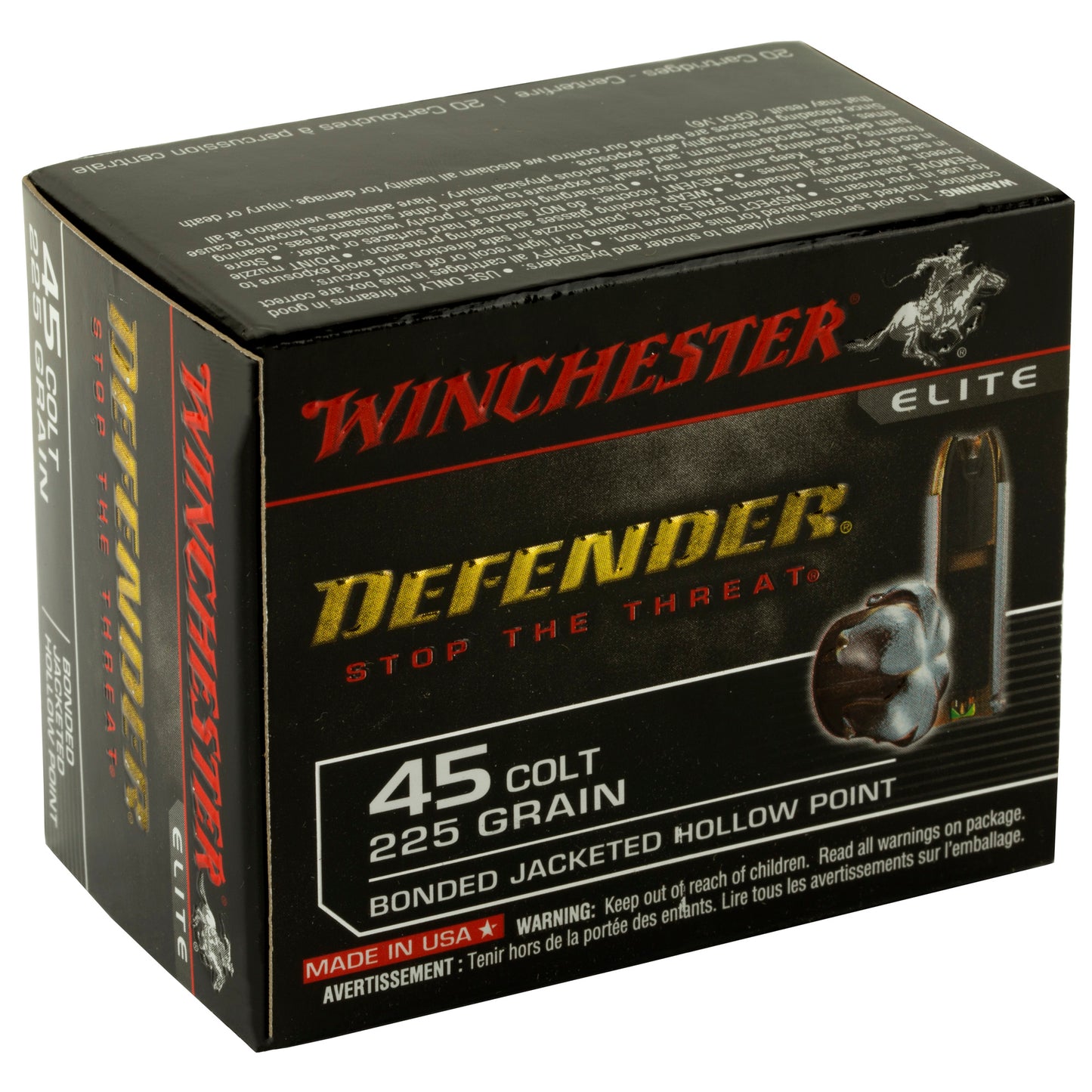 WIN DEFENDER 45LC 225GR JHP 20/200