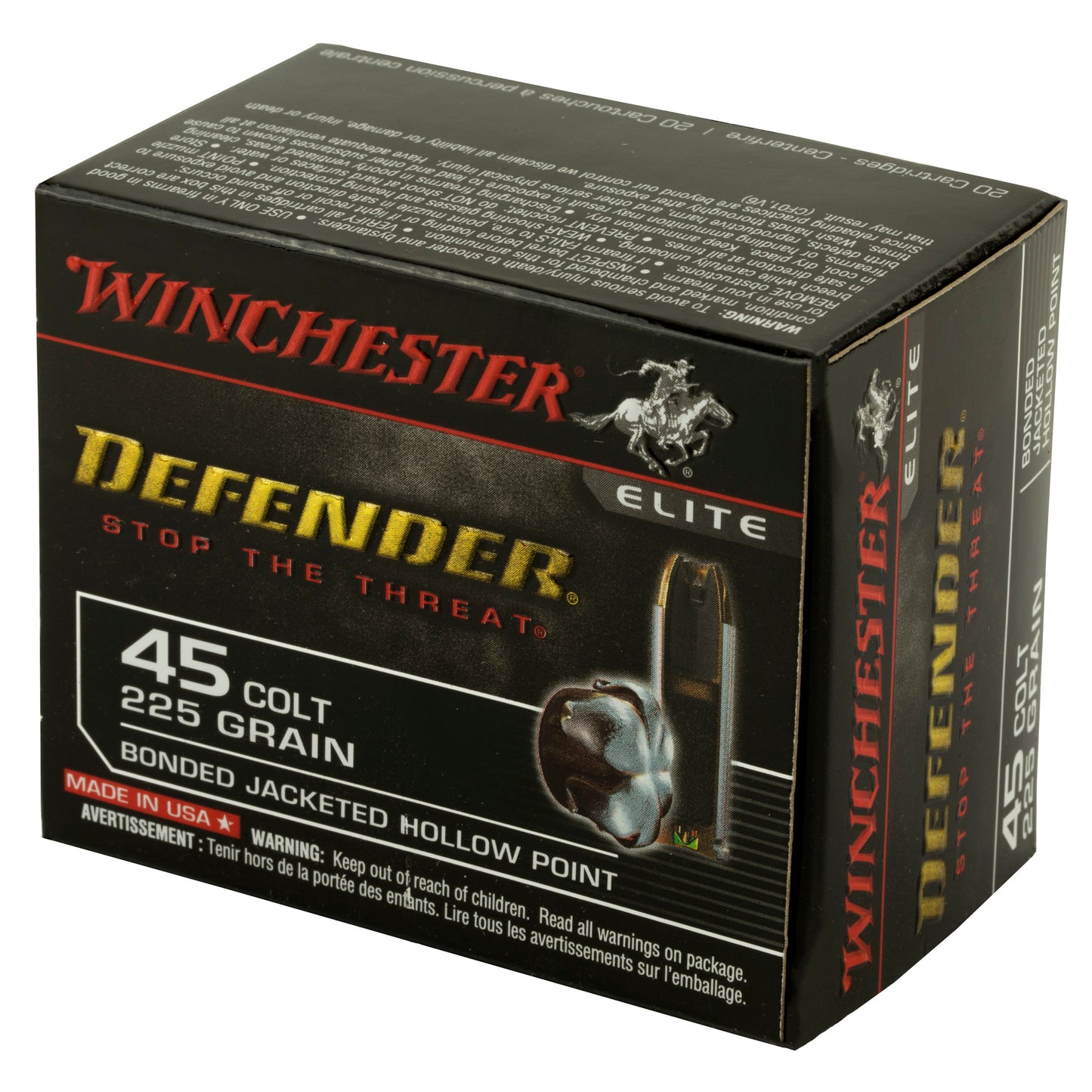 WIN DEFENDER 45LC 225GR JHP 20/200