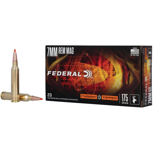 Federal, Fusion, 7MM Remington, 175 Grain, Fusion Polymer Tip, (20 Round Box)