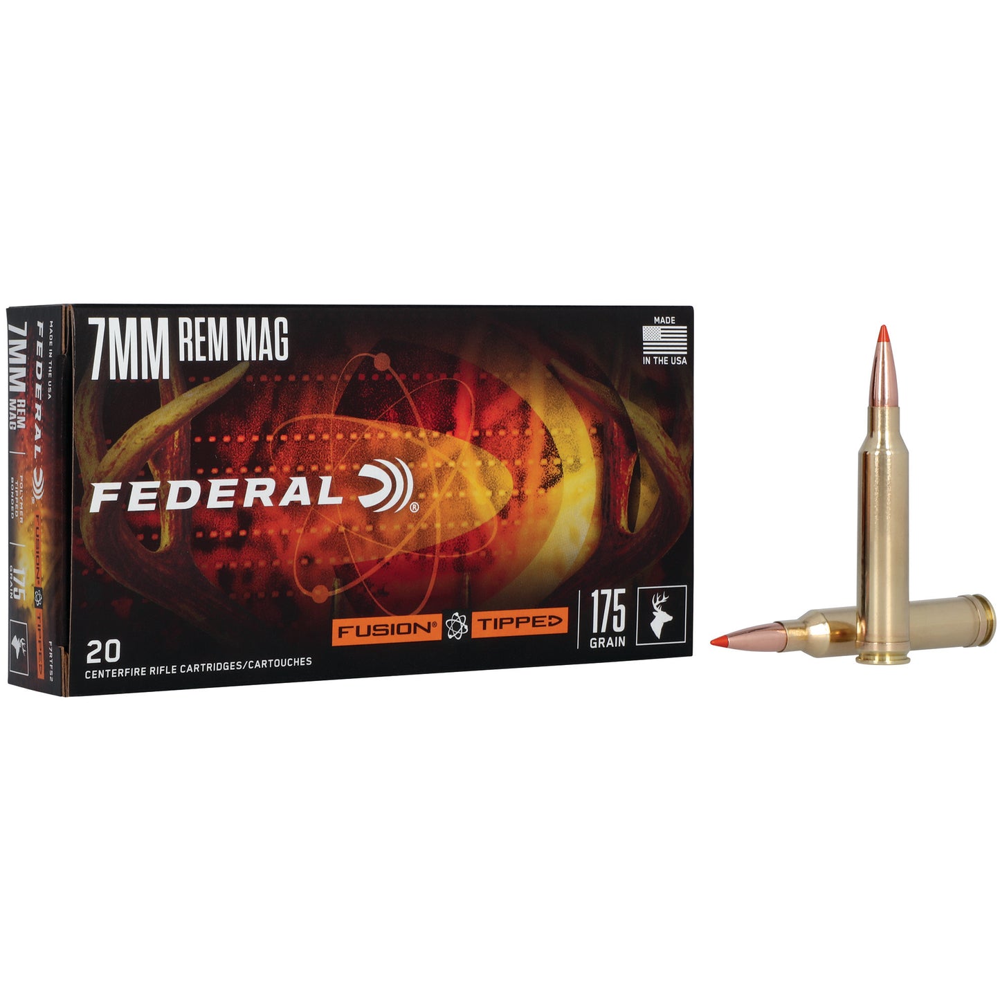 Federal, Fusion, 7MM Remington, 175 Grain, Fusion Polymer Tip, (20 Round Box)