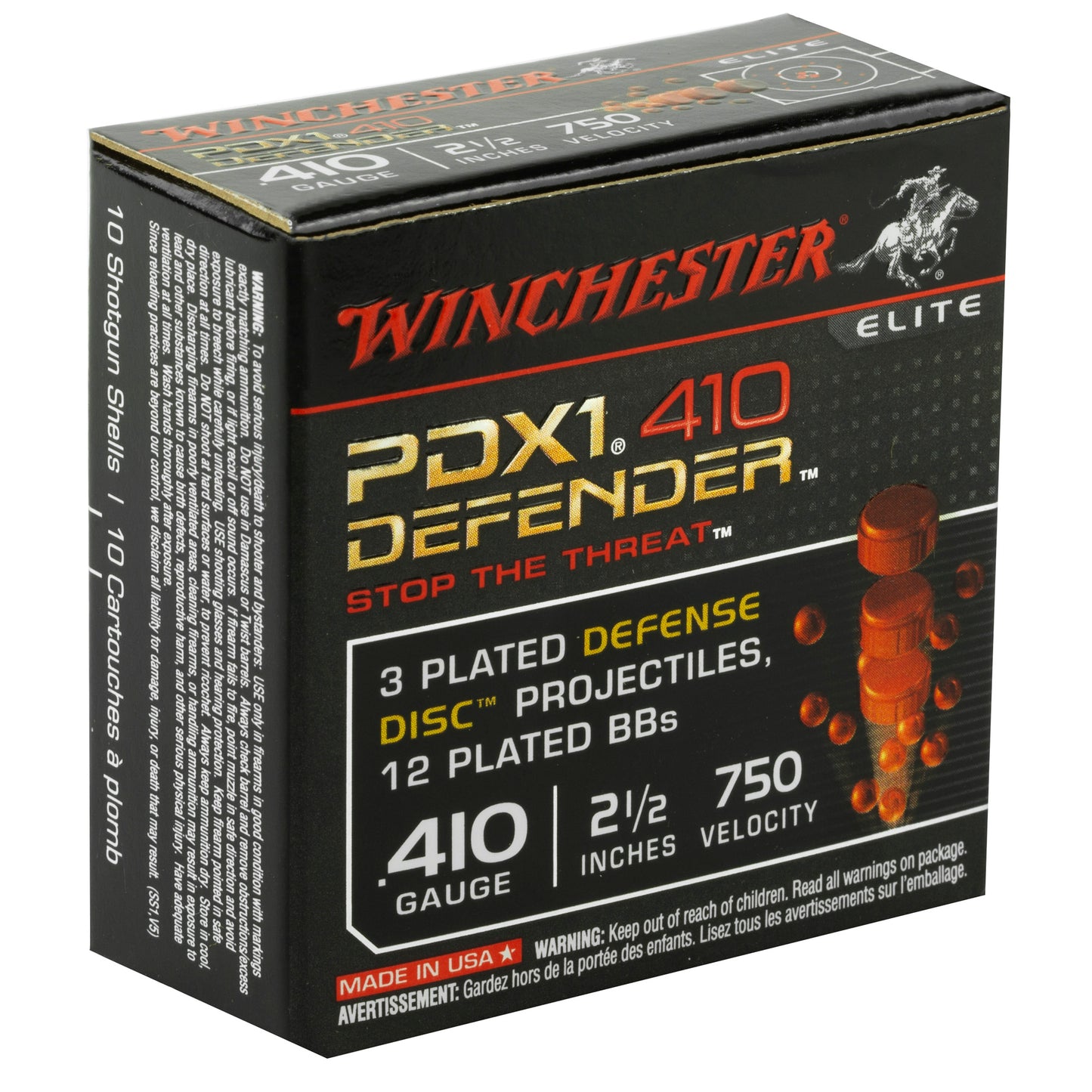 WIN DEFENDER 410GA 2.5" 3/12 DISC 10