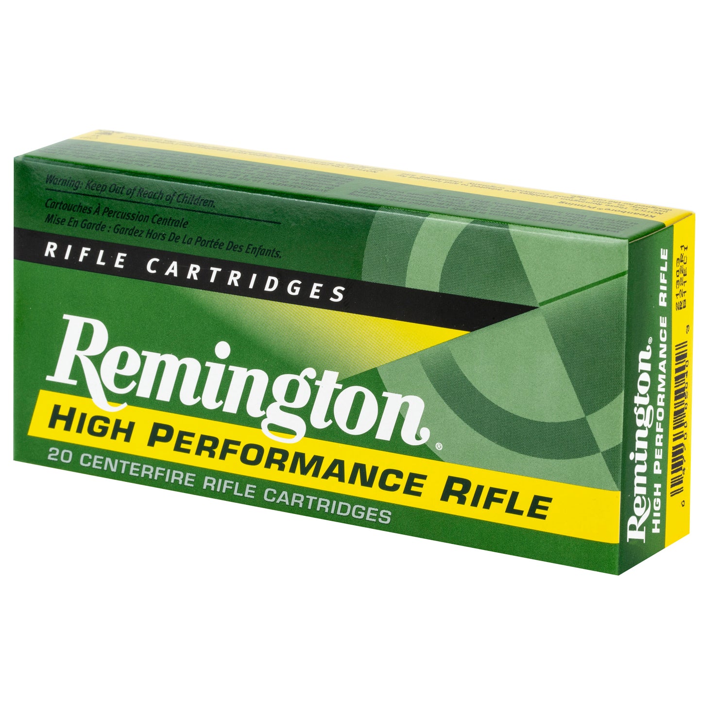 Remington, High Performance, 222REM, 50 Grain, Pointed Soft Point, 20 Round Box