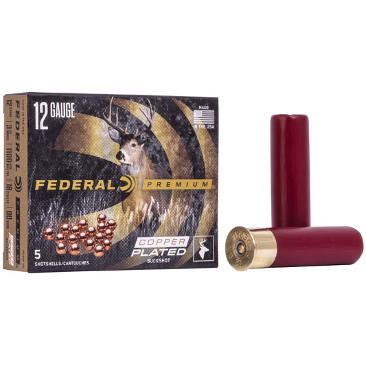 Federal, Premium, Vital Shok, 12 Gauge 3.5", 00 Buck, 2 1/4oz, Buckshot, 18 Pellets  (5 Round Box)