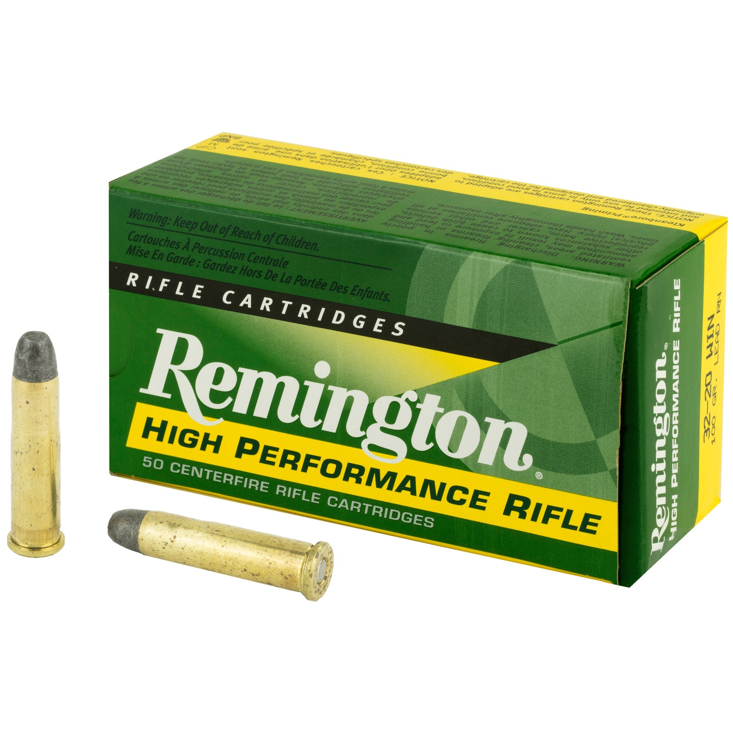 Remington, High Performance, 32-20 Winchester, 100 Grain, Lead, 50 Round Box