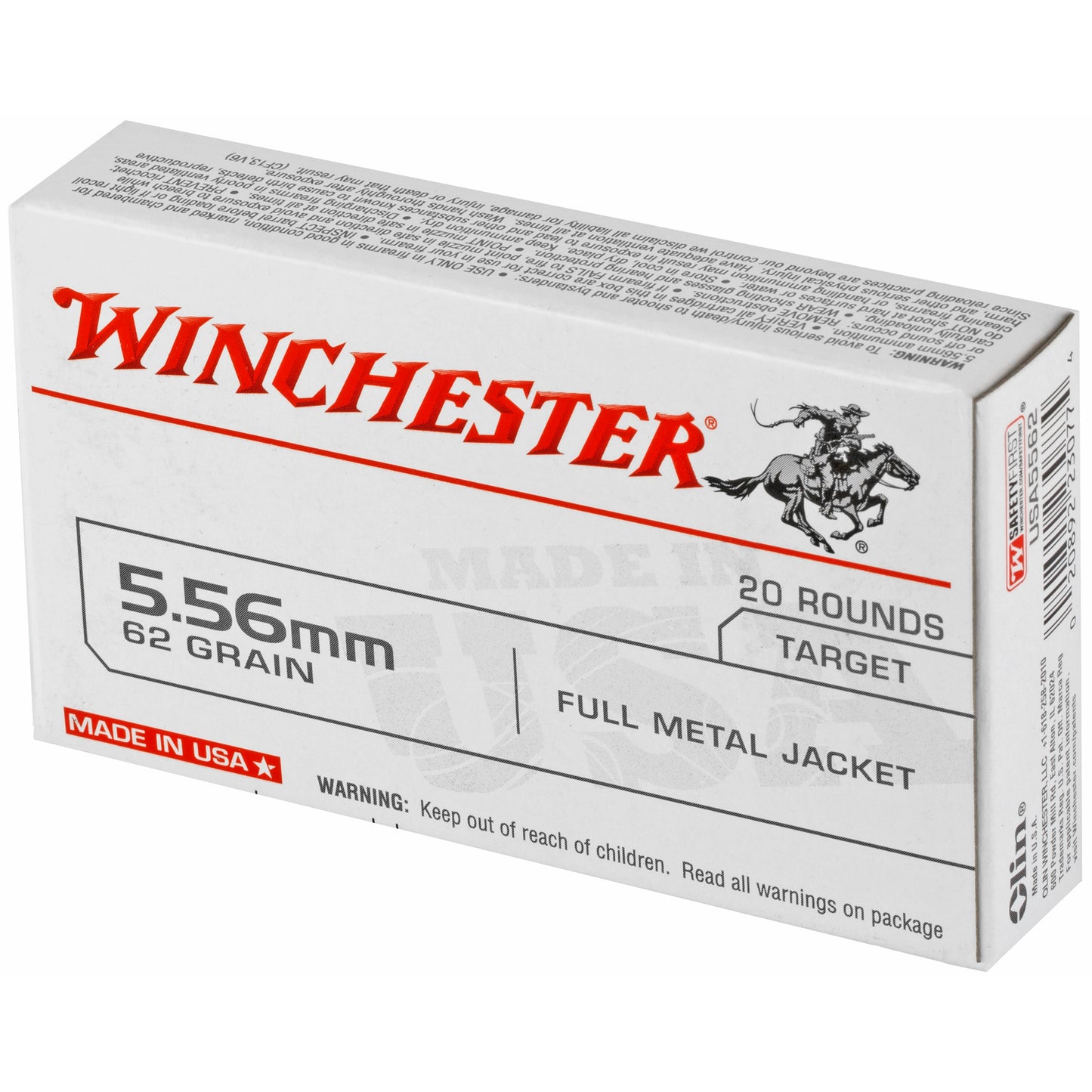 WIN 556MM 62GR FMJ USA 20/1000