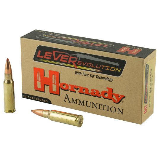 Hornady, LeverEvolution, 338 Marlin Express, 200 Grain, FlexTip, 20 Round Box