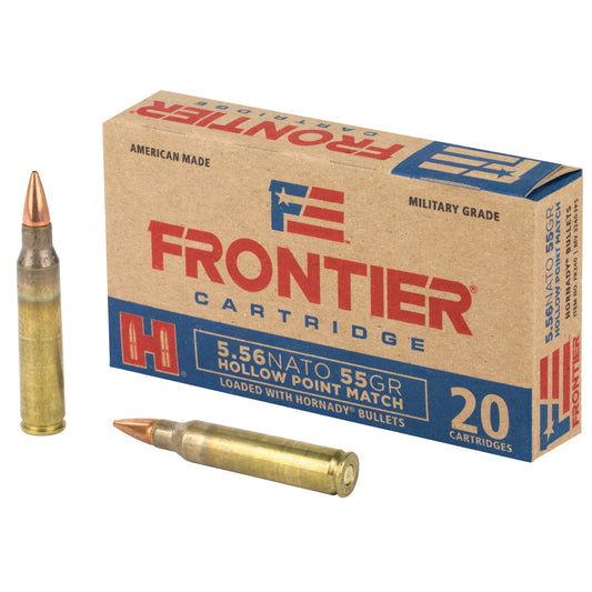 Frontier Cartridge, Lake City, 556 NATO, 55 Grain, Hollow Point Match, 20 Round Box