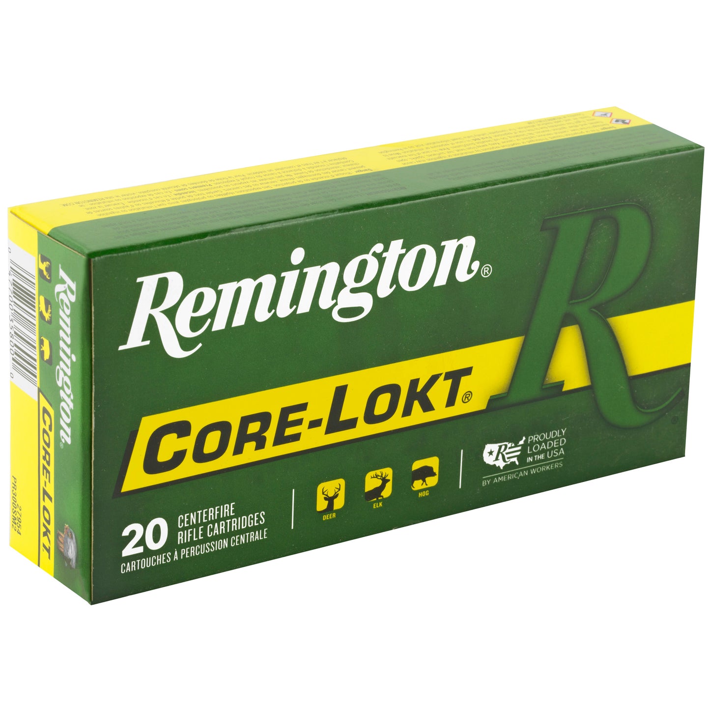 Remington, Core Lokt, 300 Remington Short Action Ultra Magnum, 165 Grain, Pointed Soft Point, 20 Round Box