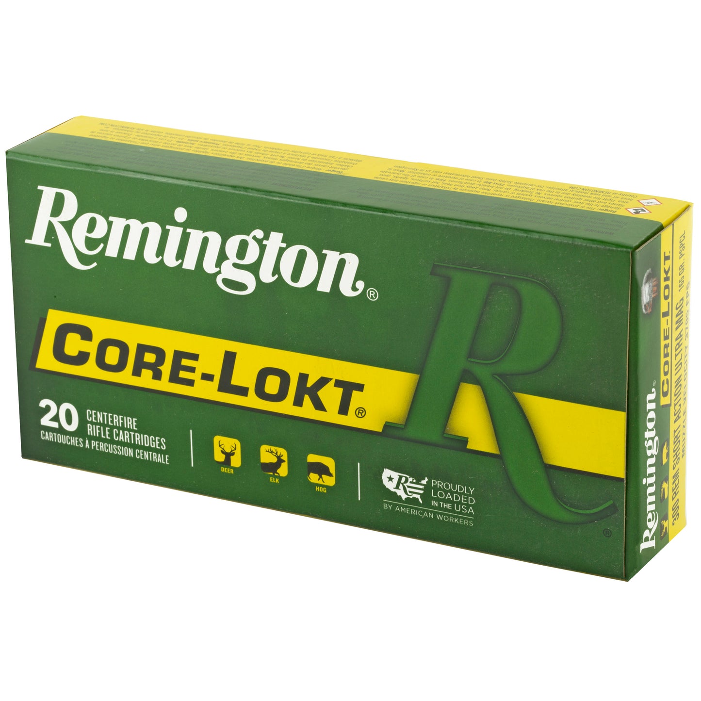 Remington, Core Lokt, 300 Remington Short Action Ultra Magnum, 165 Grain, Pointed Soft Point, 20 Round Box