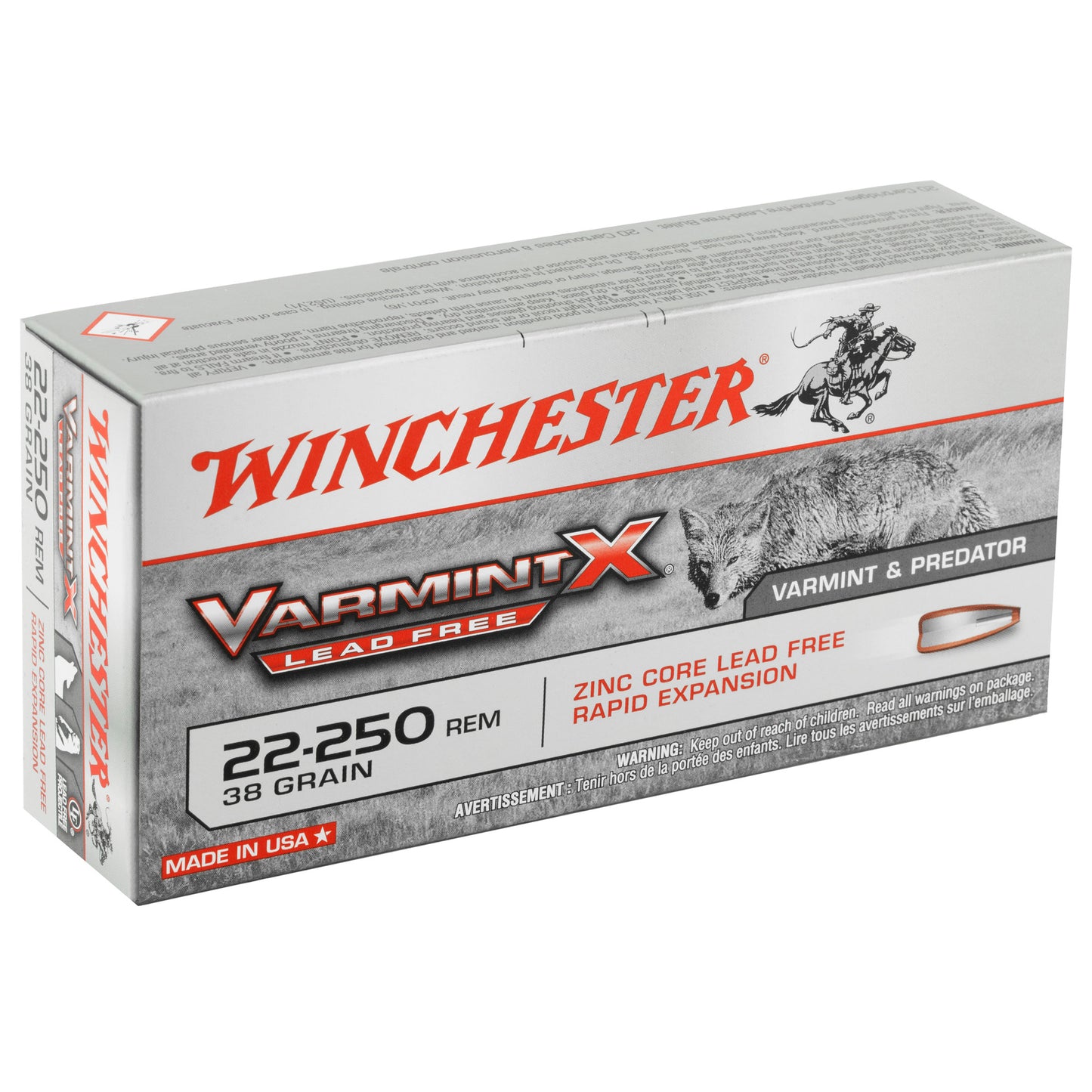 WIN VARMINT X LF 22-250 38GR 20/200