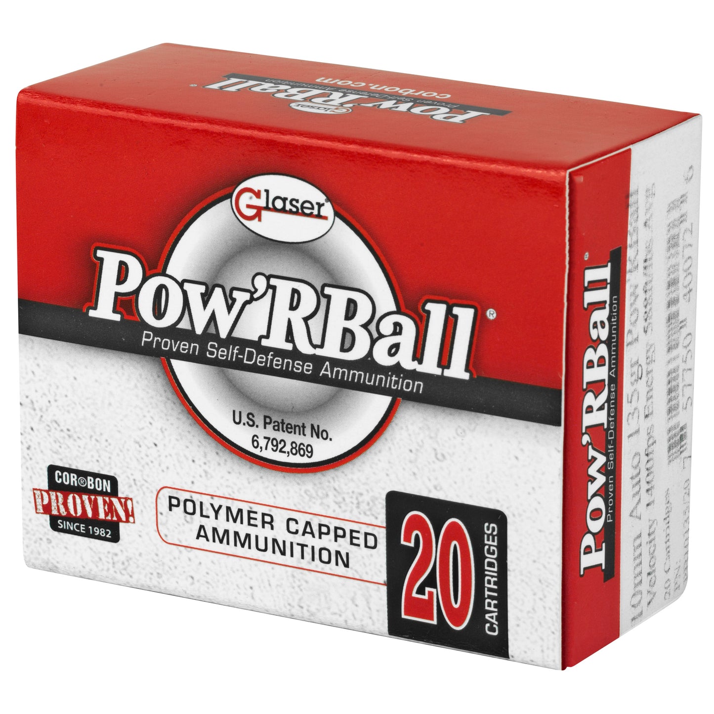 Corbon Ammo, Pow'rBall, 10MM, 135 Grain, Polymer-Tipped, 20 Round Box