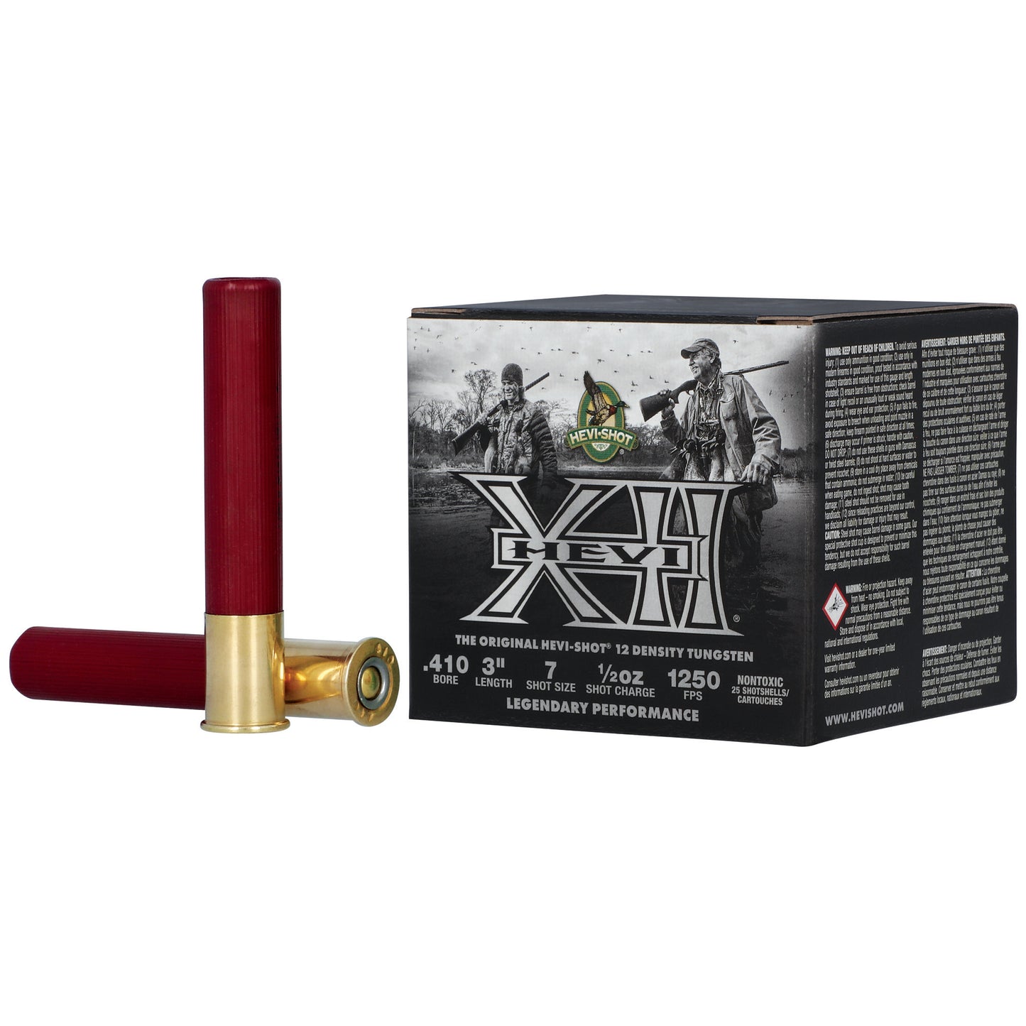 HEVI-Shot, Hevi-XXI, 410 Bore, 3" Chamber, #7 Shot, Tungsten Pellets  (25 Round Box)