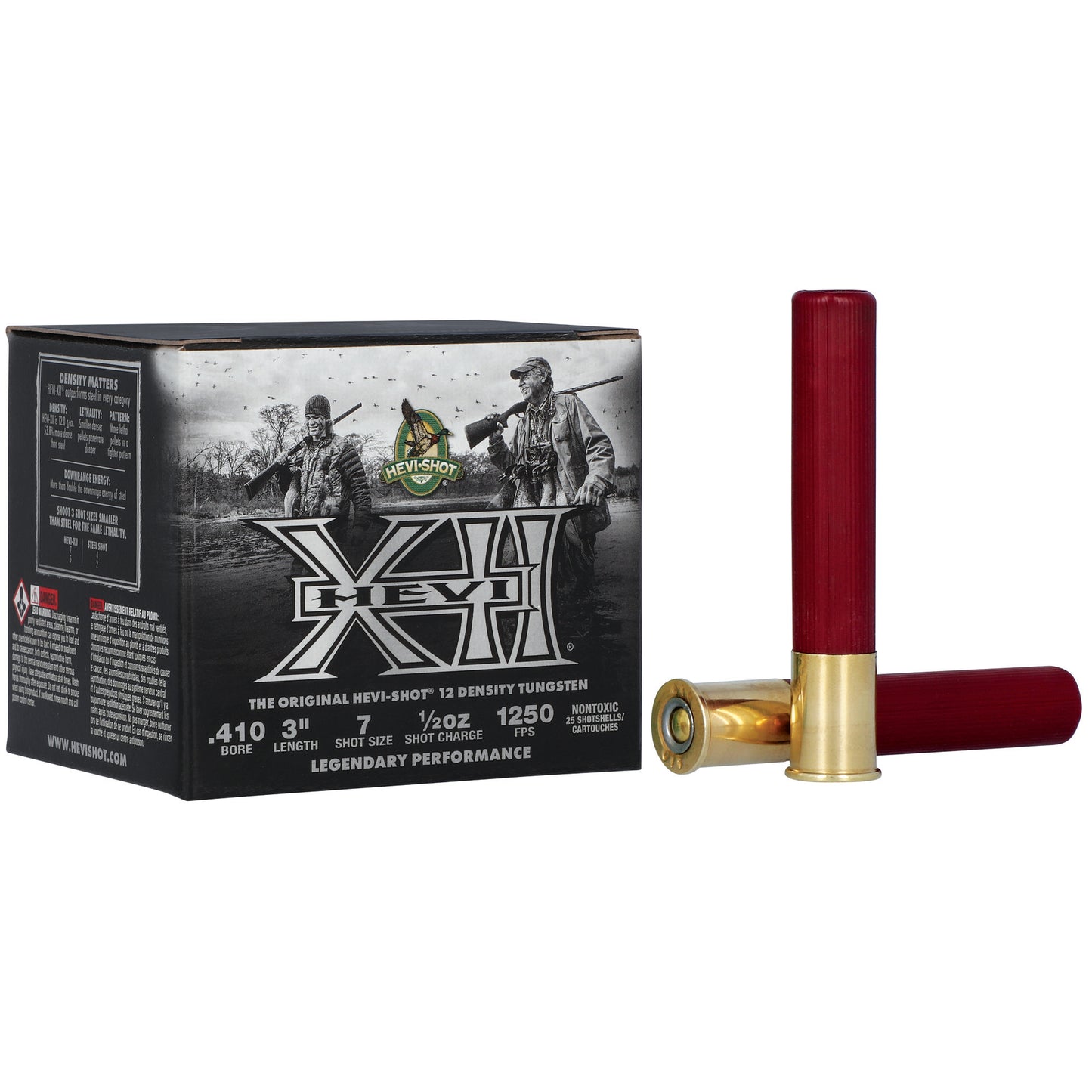 HEVI-Shot, Hevi-XXI, 410 Bore, 3" Chamber, #7 Shot, Tungsten Pellets  (25 Round Box)